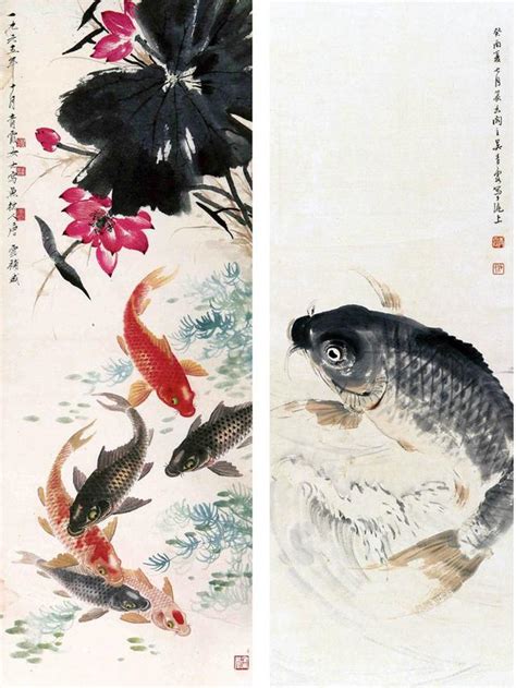 水墨魚